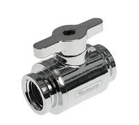 Barrow Válvula de bola (10 mm) G1/4 Zoll Kugelhahn, plateado