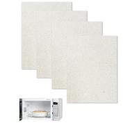 BARRU 4Pcs Placa de Mica para Ondas para Microondas, 13 * 13cm Hojas de Microondas Horno,microondas para Horno Microondas Hoja de Mica Cortable de la Guía de Onda