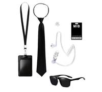 BARRU Agente Disfraz Accesorios, Servicio Secreto Juego de Disfraces Espía Accesorios para Hombres Mujeres Niños para Cosplay