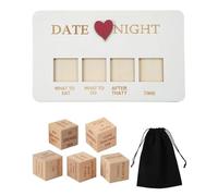 BARRU Juego de dados para citas, juego de pareja de San Valentín con bolsa de almacenamiento negra, dados para parejas, juego de dados románticos, regalos divertidos para el día de San Valentín,