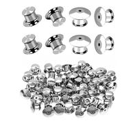 BARRU Paquete de 50 alfileres de cierre de joyería, alfileres de cierre, libros de exhibición, etiquetas de nombres, para broches de joyería, insignias, manualidades DIY