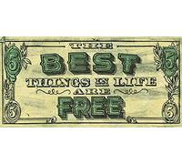 Barry Goodman Best Things in Life - Impresión sobre lienzo (50 x 100 cm), multicolor