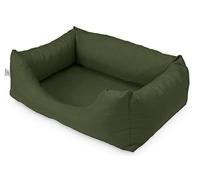 BARRY & LUCY Cama para Perros 3 En 1 Colchón para Perros Colchoneta para Dormir para Perros Cama para Perros Cojín Impermeable para Perros (M, Verde Oscuro)