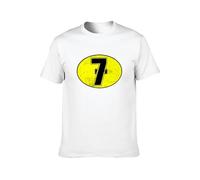 Barry Sheene Mens Motorcycle Bike Racer 7 Logo Superbike Top T-Shirt Mens White Tees Unisex Shirt M