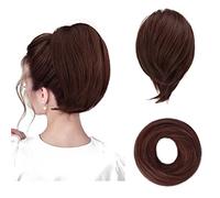 BARSDAR Extensión de Cola de Caballo, Pieza de Cabello Sintético Liso Extensiones de Cola de Caballo Totalmente Corta Accesorios de Cabello Elástico Fácil para Mujeres