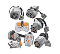 Barsinfi pol for Lego Technical Parts Power Function Extension Servo Train Motor Ir Remote Control Battery Box for Diy Car Truck Creator