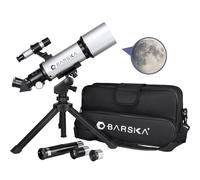 Barska Optics ae10100 300 Potencia 40070 starwatcher Refractor compacta w Mesa Parte de Arriba trípode y Realizar Funda Plata