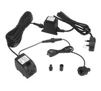 BARST Bomba sumergible de agua, bomba de fuente de 12 V CA 450 L/H con cable de alimentación de 10 m y anillo de luz LED para acuario, estanque, baños de pájaros, pecera JR-450LV