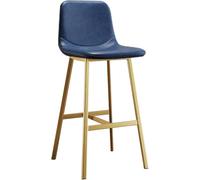 Barstol Med ryggstöd, 145 kg barstol i PU-läder för köksö, klädda pubstolar Med fotstöd, matstolar för Bar