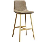 Barstol Med ryggstöd, 145 kg barstol i PU-läder för köksö, klädda pubstolar Med fotstöd, matstolar för Bar