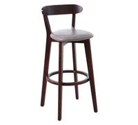 Barstolar, träbarstol klädda köksbänkstolar Med låg rygg Och fotstöd hög barstol/71 cm