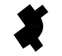 Bart Line -Card -Haarstyling aquí es seguro Negro