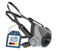 BartelsRieger BariMask HF, EN 140:1998, con conector de rosca redonda Rd40 para filtros de gas, partículas y combinados, para industria, artesanía, construcción