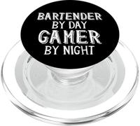 Bartender by Day Gamer by Night PopSockets PopGrip para MagSafe