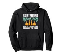 Bartender I Can Fix Stupid Funny Bartending Alcoholic Drink Sudadera con Capucha