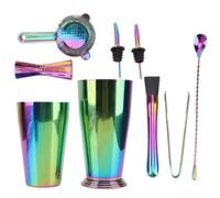 Bartender Kit 304 Stainless Steel | Heat Preservation Cocktail Shaker Set for Cold & Hot Drinks | Weighted Bottom Jigger Set for Home Bar/Restaurant/Party | Dishwasher Safe