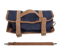 Bartender Portátil Bolsa de Herramientas con Lona Impermeable, Múltiples Compartimentos Correa de Hombro Hecha a Mano para los Camareros (BLUE)