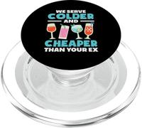 Bartender Servimos Más Frío Y Más Barato Que Tu Ex PopSockets PopGrip para MagSafe