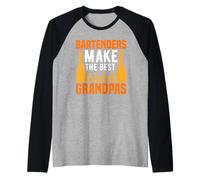 Bartenders Make The Best Grandpas Funny Bartending Alcoholic Camiseta Manga Raglan