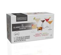 Bartesian The Classic Collection - Cápsulas mezcladoras de cóctel, paquete variado de 6 cápsulas de cóctel, para Bartesian Premium Cocktail Maker (55524)
