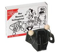 Bartl 102052 Mini Puzzle El cinturón de castidad de un cinturón de cuero y un alambre con 2 cuentas de madera