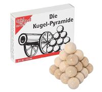 Bartl 102146 Mini rompecabezas de madera La pirámide de bola de 6 piezas pequeñas de madera