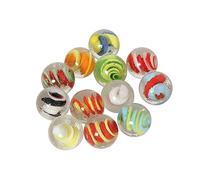 Bartl 111710 Espiral de 25 mm, 12 unidades, canicas decorativas de cristal para decorar