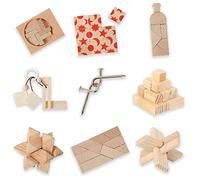 Bartl 500269 - Juego de rompecabezas de madera (9 puzzles), juego de habilidad para adultos y niños