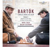 BELA BARTOK: Complete Works for Violin, vol. 2. Sonata for Solo Violin, 44 Duos for Two Violins [CD de audio] Antal Zalai, Valer