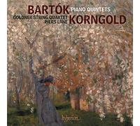 Bartók, Korngold : Quintettes pour piano. Lane, Quatuor Goldner.