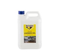 Bartoline Aceite de linaza crudo 5L protector natural de madera y tratamiento impermeable para muebles, piedra y equipamiento deportivo.