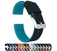Barton Elite - Correas de reloj de silicona para reloj, liberación rápida, color a elegir, 18 mm, 19 mm, 20 mm, 21 mm, 22 mm, 23 mm y 24 mm (hebilla inoxidable y negra disponible)