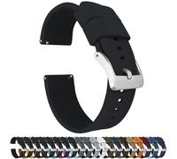 Barton Elite - Correas de reloj de silicona para reloj, liberación rápida, color a elegir, 18 mm, 19 mm, 20 mm, 21 mm, 22 mm, 23 mm y 24 mm (hebilla inoxidable y negra disponible)