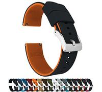 Barton Elite - Correas de reloj de silicona para reloj, liberación rápida, color a elegir, 18 mm, 19 mm, 20 mm, 21 mm, 22 mm, 23 mm y 24 mm (hebilla inoxidable y negra disponible)