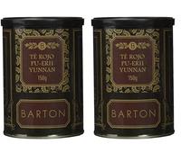 Barton - Té Rojo Pu-Erh Yunnan, 150 gr (Paquete de 2)