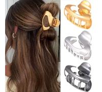BARTOSI Pinzas de metal para el pelo, pequeñas pinzas para el pelo, antideslizantes, para el cabello, accesorios para el cabello para mujeres y niñas (paquete de 3)