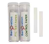 Bartovation sabor aula genética experimento kit de pruebas, ptc (feniltiourea) y control de papel [cada vial contiene 100 tiras]