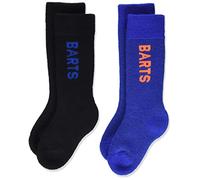 Barts Basic 2 Pack Kids, Calcetines altos Niños, Negro (0001-BLACK & BLUE 001D), 23-26 (Talla del fabricante: 23/26)