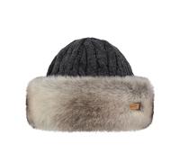 Barts Gorro Cable Knit Faux Fur de Punto Mujer (Talla única - Antracita)