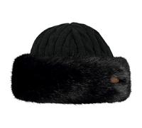 Barts Gorro para mujer Fur Cable Bandhat 2026 – Punto y piel sintética – Negro Talla única
