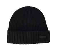 Barts Gorro con Vuelta Haakon de Punto Beanie (Talla única - Negro)