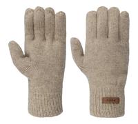 Barts Guantes Haakon Lambswool con dedos guante de hombre (L/XL - beige)