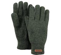 Barts Guantes Haakon Lambswool con dedos guante de hombre (L/XL - verde oliva)