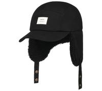 Barts Hafnar Gorra de béisbol, gorra de invierno, orejeras para hombre, con paraguas, parte trasera cerrada, otoño-invierno, otoño e invierno, Negro , Talla única