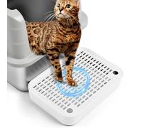 Bartuke Alfombrilla con Filtro para Bandeja Sanitaria de Gato, Ideal para Gatitos y Gatos Mayores (Blanco)