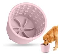 Bartuke Cuenco para lamer perros, tapete de alimentación lenta para perros pequeños a grandes, dispensador de silicona antideslizante sin BPA para aliviar la ansiedad, apto para congelador y