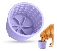 Bartuke Cuenco para lamer perros, tapete de alimentación lenta para perros pequeños a grandes, dispensador de silicona antideslizante sin BPA para aliviar la ansiedad, apto para congelador y