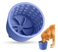 Bartuke Cuenco para lamer perros, tapete de alimentación lenta para perros pequeños a grandes, dispensador de silicona antideslizante sin BPA para aliviar la ansiedad, apto para congelador y
