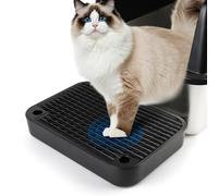 Bartuke Escaleras y escalones para Gatos con función de Filtro, Alfombrilla para Bandeja Sanitaria, Ideal para Gatitos y Gatos Mayores (Negro)