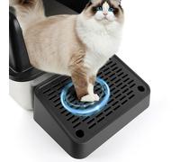 Bartuke Rampa de la Caja de Basura de Gato, escaleras elevadas de Gato para Gato, Pedal de Filtro de Basura para Gatito Gatos Viejos Caja de Basura automática de Gato de autolimpieza (Negro)